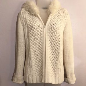 Moda International Sweater Zip-Up Jacket